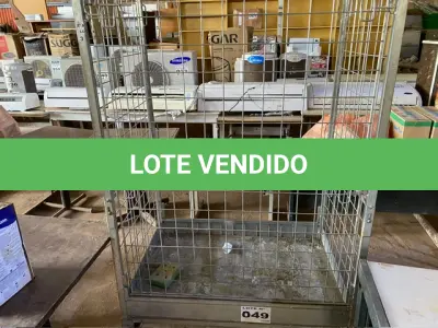 LOTE 049 - 01 - GAIOLA CONTAINER (NO ESTADO, NÃO SABEMOS SE FUNCIONA. LEILÃO NÃO TEM GARANTIA E NEM DEVOLUÇÃO, SUJEITO A POSSÍVEIS AVARIAS VISÍVEIS/OCULTAS E/OU AUSÊNCIA DE COMPONENTES)