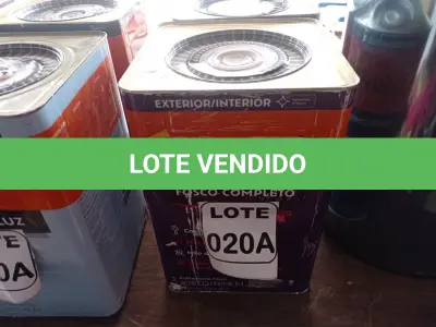 LOTE 020 - 01 LATA DE TINTA BASE COR FOSCO BRANCO 16L ACRÍLICO PREMIUM MARCA SUVINIL (NO ESTADO, NÃO SABEMOS SE FUNCIONA. LEILÃO NÃO TEM GARANTIA E NEM DEVOLUÇÃO, SUJEITO A POSSÍVEIS AVARIAS VISÍVEIS/OCULTAS E/OU AUSÊNCIA DE COMPONENTES)