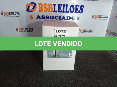 LOTE 177 - 01 LIXEIRA EM INOX C/PEDAL TAMANHO G MARCA GOEDERT GROUP 12L (SEM USO) (NO ESTADO, NÃO SABEMOS SE FUNCIONA. LEILÃO NÃO TEM GARANTIA E NEM DEVOLUÇÃO, SUJEITO A POSSÍVEIS AVARIAS VISÍVEIS/OCULTAS E/OU AUSÊNCIA DE COMPONENTES)