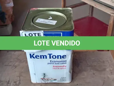 LOTE 185 - 01 LATA DE TINTA MARCA SHERRY WILLIAMS NA COR CAMURÇA 18L. (NO ESTADO, NÃO SABEMOS SE FUNCIONA. LEILÃO NÃO TEM GARANTIA E NEM DEVOLUÇÃO, SUJEITO A POSSÍVEIS AVARIAS VISÍVEIS/OCULTAS E/OU AUSÊNCIA DE COMPONENTES)