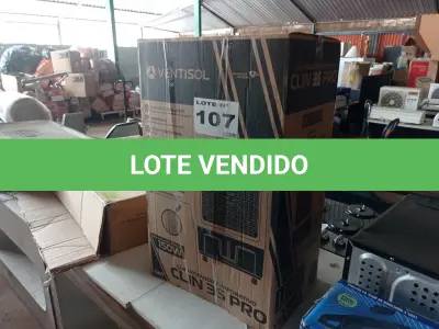 LOTE 107 - 01 - CLIMATIZADOR VENTISOL CLIR35PRO 35 LITROS 110V (NO ESTADO, NÃO SABEMOS SE FUNCIONA. LEILÃO NÃO TEM GARANTIA E NEM DEVOLUÇÃO, SUJEITO A POSSÍVEIS AVARIAS VISÍVEIS/OCULTAS E/OU AUSÊNCIA DE COMPONENTES)