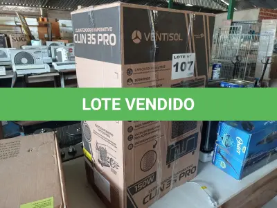 LOTE 107 - 01 - CLIMATIZADOR VENTISOL CLIR35PRO 35 LITROS 110V (NO ESTADO, NÃO SABEMOS SE FUNCIONA. LEILÃO NÃO TEM GARANTIA E NEM DEVOLUÇÃO, SUJEITO A POSSÍVEIS AVARIAS VISÍVEIS/OCULTAS E/OU AUSÊNCIA DE COMPONENTES)