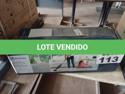 LOTE 113 - 01 - VAPORIZADOR DE PISO, MOP10, 220V, ELECTROLUX (NO ESTADO, NÃO SABEMOS SE FUNCIONA. LEILÃO NÃO TEM GARANTIA E NEM DEVOLUÇÃO, SUJEITO A POSSÍVEIS AVARIAS VISÍVEIS/OCULTAS E/OU AUSÊNCIA DE COMPONENTES)
