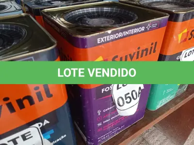 LOTE 050 - 01 LATA DE TINTA BASE COR BRANCO 16L ACRÍLICO PREMIUM MARCA SUVINIL (NO ESTADO, NÃO SABEMOS SE FUNCIONA. LEILÃO NÃO TEM GARANTIA E NEM DEVOLUÇÃO, SUJEITO A POSSÍVEIS AVARIAS VISÍVEIS/OCULTAS E/OU AUSÊNCIA DE COMPONENTES)