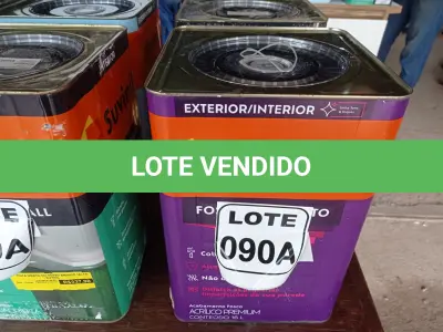 LOTE 090 - 01 LATA DE TINTA BASE COR BRANCO 16L ACRÍLICO PREMIUM MARCA SUVINIL (NO ESTADO, NÃO SABEMOS SE FUNCIONA. LEILÃO NÃO TEM GARANTIA E NEM DEVOLUÇÃO, SUJEITO A POSSÍVEIS AVARIAS VISÍVEIS/OCULTAS E/OU AUSÊNCIA DE COMPONENTES)