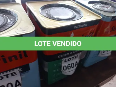 LOTE 060 - 01 LATA DE TINTA COR BRANCO GELO 16L ACRÍLICO MARCA SUVINIL (NO ESTADO, NÃO SABEMOS SE FUNCIONA. LEILÃO NÃO TEM GARANTIA E NEM DEVOLUÇÃO, SUJEITO A POSSÍVEIS AVARIAS VISÍVEIS/OCULTAS E/OU AUSÊNCIA DE COMPONENTES)