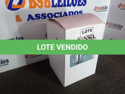 LOTE 182 - 01 LIXEIRA EM INOX C/PEDAL TAMANHO G MARCA GOEDERT GROUP 12L (SEM USO) (NO ESTADO, NÃO SABEMOS SE FUNCIONA. LEILÃO NÃO TEM GARANTIA E NEM DEVOLUÇÃO, SUJEITO A POSSÍVEIS AVARIAS VISÍVEIS/OCULTAS E/OU AUSÊNCIA DE COMPONENTES)