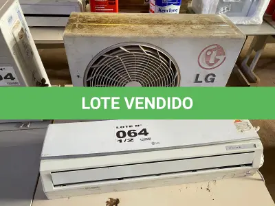 LOTE 064 - 01 KIT AR-CONDICIONADO LG 12000 BTUS (NO ESTADO, NÃO SABEMOS SE FUNCIONA. LEILÃO NÃO TEM GARANTIA E NEM DEVOLUÇÃO, SUJEITO A POSSÍVEIS AVARIAS VISÍVEIS/OCULTAS E/OU AUSÊNCIA DE COMPONENTES)