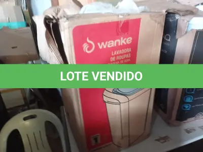LOTE 106 - 01 - LAVADORA WANKE 10KG 110V (NO ESTADO, NÃO SABEMOS SE FUNCIONA. LEILÃO NÃO TEM GARANTIA E NEM DEVOLUÇÃO, SUJEITO A POSSÍVEIS AVARIAS VISÍVEIS/OCULTAS E/OU AUSÊNCIA DE COMPONENTES)