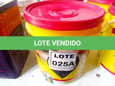 LOTE 025 - 01 BALDE DE ADITIVO IMPERMEABILIZANTE P/ARGAMASSA MARCA QUARTZOLIT 18L (NO ESTADO, NÃO SABEMOS SE FUNCIONA. LEILÃO NÃO TEM GARANTIA E NEM DEVOLUÇÃO, SUJEITO A POSSÍVEIS AVARIAS VISÍVEIS/OCULTAS E/OU AUSÊNCIA DE COMPONENTES)