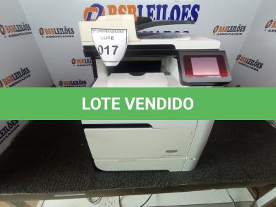 LOTE 017 - 01 IMPRESSORA HP LASERJET PRO 400 COLOR MFP M475DN (HP PRINTER). (NO ESTADO EM QUE SE ENCONTRA. SUJEITO A AVARIAS OCULTAS/VISÍVEIS.) CND8F6NBP1