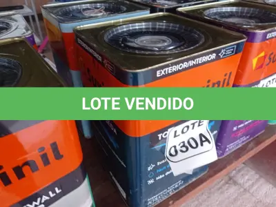 LOTE 030 - 01 LATA DE TINTA BASE COR BRANCO 16L ACRÍLICO PREMIUM MARCA SUVINIL (NO ESTADO, NÃO SABEMOS SE FUNCIONA. LEILÃO NÃO TEM GARANTIA E NEM DEVOLUÇÃO, SUJEITO A POSSÍVEIS AVARIAS VISÍVEIS/OCULTAS E/OU AUSÊNCIA DE COMPONENTES)