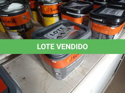 LOTE 115 - 01 BALDE DE MASSA CIMENTO QUEIMADO INTERIOR/EXTERIOR MARCA SUVINIL 5,0KG (NO ESTADO, NÃO SABEMOS SE FUNCIONA. LEILÃO NÃO TEM GARANTIA E NEM DEVOLUÇÃO, SUJEITO A POSSÍVEIS AVARIAS VISÍVEIS/OCULTAS E/OU AUSÊNCIA DE COMPONENTES)