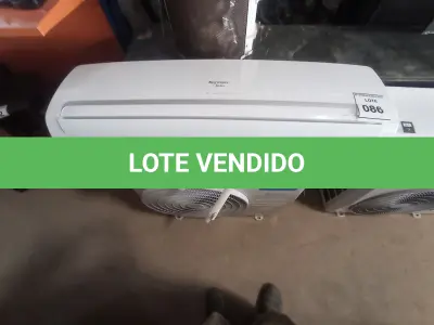 LOTE 086 - 01 AR CONDICIONADO MARCA SPRINGER 23.000BTUS (AIR CONDITIONING). (NO ESTADO EM QUE SE ENCONTRA. SUJEITO A AVARIAS OCULTAS/VISÍVEIS.) BH1645V