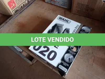 LOTE 020 - 01 - KIT MÁQUINA E APARADOR DE PELOS GROOM PRO CINZA WAHL 220V (NO ESTADO, NÃO SABEMOS SE FUNCIONA. LEILÃO NÃO TEM GARANTIA E NEM DEVOLUÇÃO, SUJEITO A POSSÍVEIS AVARIAS VISÍVEIS/OCULTAS E/OU AUSÊNCIA DE COMPONENTES)