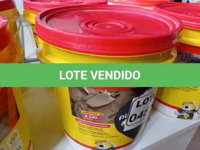 LOTE 045 - 01 BALDE DE ADITIVO IMPERMEABILIZANTE P/ARGAMASSA MARCA QUARTZOLIT 18L (NO ESTADO, NÃO SABEMOS SE FUNCIONA. LEILÃO NÃO TEM GARANTIA E NEM DEVOLUÇÃO, SUJEITO A POSSÍVEIS AVARIAS VISÍVEIS/OCULTAS E/OU AUSÊNCIA DE COMPONENTES)