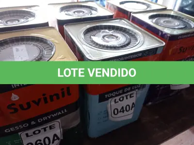 LOTE 040 - 01 LATA DE TINTA BASE COR BRANCO 16L ACRÍLICO PREMIUM MARCA SUVINIL (NO ESTADO, NÃO SABEMOS SE FUNCIONA. LEILÃO NÃO TEM GARANTIA E NEM DEVOLUÇÃO, SUJEITO A POSSÍVEIS AVARIAS VISÍVEIS/OCULTAS E/OU AUSÊNCIA DE COMPONENTES)