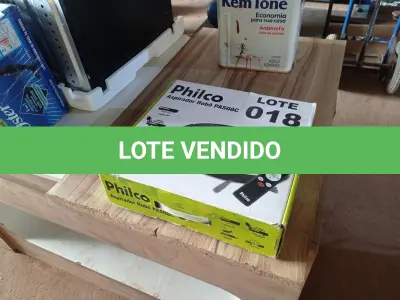 LOTE 018 - 01 - ASPIRADOR ROBÔ PHILCO PAS08C - BIVOLT (NO ESTADO, NÃO SABEMOS SE FUNCIONA. LEILÃO NÃO TEM GARANTIA E NEM DEVOLUÇÃO, SUJEITO A POSSÍVEIS AVARIAS VISÍVEIS/OCULTAS E/OU AUSÊNCIA DE COMPONENTES)