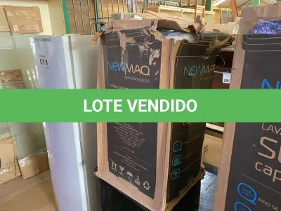 LOTE 015 - 01 - LAVADORA NEWMAQ 10KG 110V (NO ESTADO, NÃO SABEMOS SE FUNCIONA. LEILÃO NÃO TEM GARANTIA E NEM DEVOLUÇÃO, SUJEITO A POSSÍVEIS AVARIAS VISÍVEIS/OCULTAS E/OU AUSÊNCIA DE COMPONENTES)