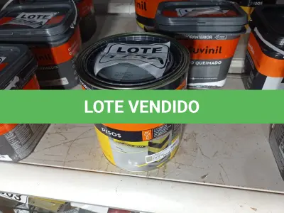 LOTE 175 - 01 LATA DE TINTA ACRÍLICA NA COR FOSCO CONCRETO MARCA SUVINIL 3,6L (NO ESTADO, NÃO SABEMOS SE FUNCIONA. LEILÃO NÃO TEM GARANTIA E NEM DEVOLUÇÃO, SUJEITO A POSSÍVEIS AVARIAS VISÍVEIS/OCULTAS E/OU AUSÊNCIA DE COMPONENTES)