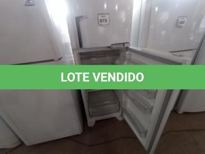 LOTE 075 - 01 REFRIGERADOR MARCA BRASTEMP 127V(REFRIGERATOR). (NO ESTADO EM QUE SE ENCONTRA. SUJEITO A AVARIAS OCULTAS/VISÍVEIS.) AV9939M