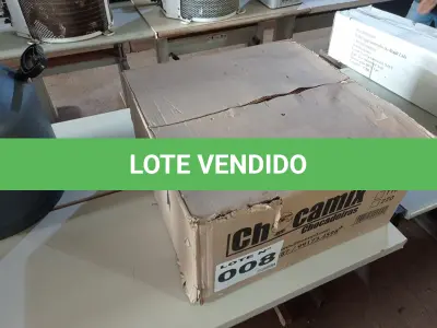 LOTE 008 - 01 - CHOCADEIRA 80 OVOS AUTOMÁTICA 220V (NO ESTADO, NÃO SABEMOS SE FUNCIONA. LEILÃO NÃO TEM GARANTIA E NEM DEVOLUÇÃO, SUJEITO A POSSÍVEIS AVARIAS VISÍVEIS/OCULTAS E/OU AUSÊNCIA DE COMPONENTES)