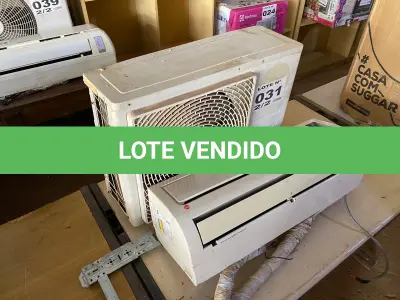 LOTE 031 - 01 KIT AR-CONDICIONADO RHEEM 9000 BTUS (NO ESTADO, NÃO SABEMOS SE FUNCIONA. LEILÃO NÃO TEM GARANTIA E NEM DEVOLUÇÃO, SUJEITO A POSSÍVEIS AVARIAS VISÍVEIS/OCULTAS E/OU AUSÊNCIA DE COMPONENTES)