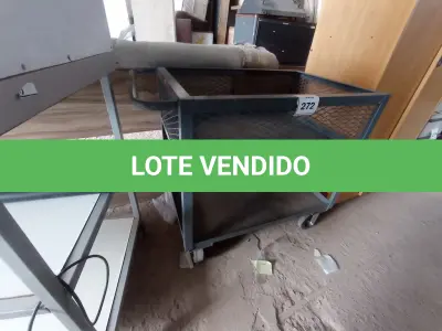 LOTE 272 - 01 CARRINHO DE SUPORTE CINZA (GRAY SUPPORT TROLLEYS). (NO ESTADO EM QUE SE ENCONTRA. SUJEITO A AVARIAS OCULTAS/VISÍVEIS.)