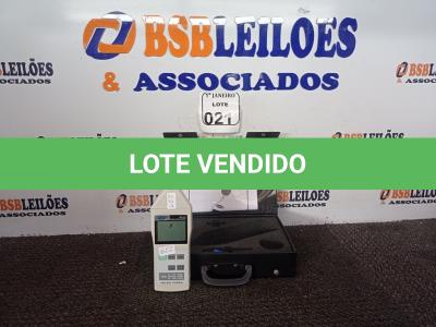LOTE 021 - 01 DECIBELÍMETRO MARCA POLITERM. (NO ESTADO) ATENÇÃO! FAZER A VISITAÇÃO ANTES DE ARREMATAR, NÃO SABEMOS SE FUNCIONA. LEILÃO NÃO TEM GARANTIA E NEM DEVOLUÇÃO, SUJEITO A POSSÍVEIS AVARIAS VISÍVEIS/OCULTAS E/OU AUSÊNCIA DE COMPONENTES.