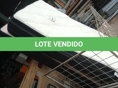 LOTE 267 - 01 COLCHÃO SOLTEIRO C/ BASE (SINGLE MATTRESS). (NO ESTADO EM QUE SE ENCONTRA. SUJEITO A AVARIAS OCULTAS/VISÍVEIS.) BH1442H 