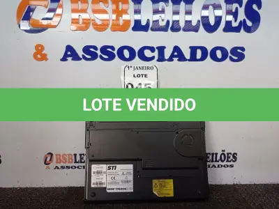 LOTE 045 - 01 NOTEBOOK MARCA STI S/FONTE. (NO ESTADO) ATENÇÃO! FAZER A VISITAÇÃO ANTES DE ARREMATAR, NÃO SABEMOS SE FUNCIONA. LEILÃO NÃO TEM GARANTIA E NEM DEVOLUÇÃO, SUJEITO A POSSÍVEIS AVARIAS VISÍVEIS/OCULTAS E/OU AUSÊNCIA DE COMPONENTES.