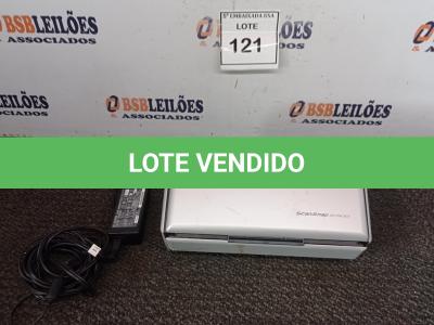 LOTE 121 - 01 DIGITALIZADOR (SCANER SCAN SNAP S1500 FUJITSU). (NO ESTADO EM QUE SE ENCONTRA. SUJEITO A AVARIAS OCULTAS/VISÍVEIS.) AV9557H