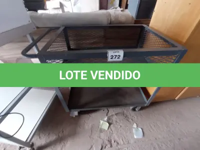 LOTE 272 - 01 CARRINHO DE SUPORTE CINZA (GRAY SUPPORT TROLLEYS). (NO ESTADO EM QUE SE ENCONTRA. SUJEITO A AVARIAS OCULTAS/VISÍVEIS.)