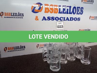 LOTE 023 - 10 CANECAS DE VIDRO. (NO ESTADO) ATENÇÃO! FAZER A VISITAÇÃO ANTES DE ARREMATAR, NÃO SABEMOS SE FUNCIONA. LEILÃO NÃO TEM GARANTIA E NEM DEVOLUÇÃO, SUJEITO A POSSÍVEIS AVARIAS VISÍVEIS/OCULTAS E/OU AUSÊNCIA DE COMPONENTES.