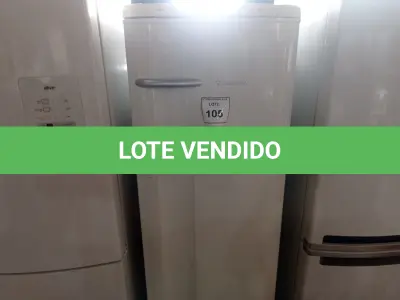 LOTE 105 - 01 REFRIGERADOR ELETROLUX RDE37 220V (ELETROLUX REFRIGERATOR RDE37). (NO ESTADO EM QUE SE ENCONTRA. SUJEITO A AVARIAS OCULTAS/VISÍVEIS.)