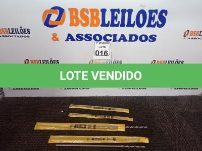 LOTE 016 - 02 BROCAS MOURÃO 5/16 X 280MM” E 02 BROCAS MOURÃO 5/16 X 400MM” MARCA FERTAK TOOLS (NOVO) (NO ESTADO) ATENÇÃO! FAZER A VISITAÇÃO ANTES DE ARREMATAR, NÃO SABEMOS SE FUNCIONA. LEILÃO NÃO TEM GARANTIA E NEM DEVOLUÇÃO, SUJEITO A POSSÍVEIS AVARIAS VISÍVEIS/OCULTAS E/OU AUSÊNCIA DE COMPONENTES.