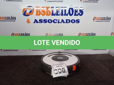 LOTE 006 - 01 ASPIRADOR ROBÔ MARCA ROBOT ROOMBA S/FONTE. (NO ESTADO) ATENÇÃO! FAZER A VISITAÇÃO ANTES DE ARREMATAR, NÃO SABEMOS SE FUNCIONA. LEILÃO NÃO TEM GARANTIA E NEM DEVOLUÇÃO, SUJEITO A POSSÍVEIS AVARIAS VISÍVEIS/OCULTAS E/OU AUSÊNCIA DE COMPONENTES.