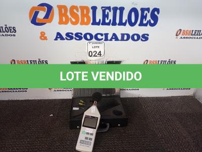 LOTE 024 - 01 DECIBELÍMETRO MARCA POLITERM INCOMPLETO. (NO ESTADO) ATENÇÃO! FAZER A VISITAÇÃO ANTES DE ARREMATAR, NÃO SABEMOS SE FUNCIONA. LEILÃO NÃO TEM GARANTIA E NEM DEVOLUÇÃO, SUJEITO A POSSÍVEIS AVARIAS VISÍVEIS/OCULTAS E/OU AUSÊNCIA DE COMPONENTES.