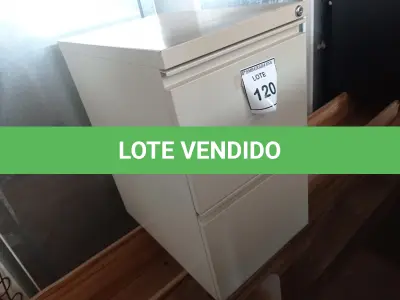 LOTE 120 - 01 GAVETEIRO DE FERRO (IRON DRAWER). (NO ESTADO EM QUE SE ENCONTRA. SUJEITO A AVARIAS OCULTAS/VISÍVEIS.)