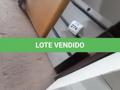 LOTE 274 - 01 GAVETEIRO DE FERRO C/ 02 GAVETAS (IRON DRAWER). (NO ESTADO EM QUE SE ENCONTRA. SUJEITO A AVARIAS OCULTAS/VISÍVEIS.)