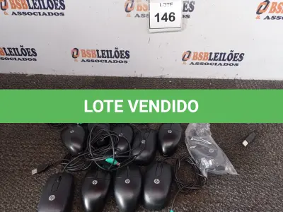 LOTE 146 - 10 MOUSES HP. (NO ESTADO EM QUE SE ENCONTRA. SUJEITO A AVARIAS OCULTAS /VISÍVEIS.)033