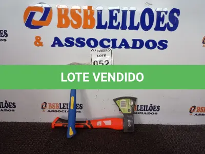 LOTE 052 - 01 MACHADINHA MARCA IDEA E 01 MARTELO MARCA IDEA (NOVO). (NO ESTADO) ATENÇÃO! FAZER A VISITAÇÃO ANTES DE ARREMATAR, NÃO SABEMOS SE FUNCIONA. LEILÃO NÃO TEM GARANTIA E NEM DEVOLUÇÃO, SUJEITO A POSSÍVEIS AVARIAS VISÍVEIS/OCULTAS E/OU AUSÊNCIA DE COMPONENTES.