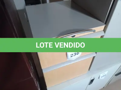 LOTE 236 - 01 GAVETEIRO DE FERRO (IRON DRAWER). (NO ESTADO EM QUE SE ENCONTRA. SUJEITO A AVARIAS OCULTAS/VISÍVEIS.)