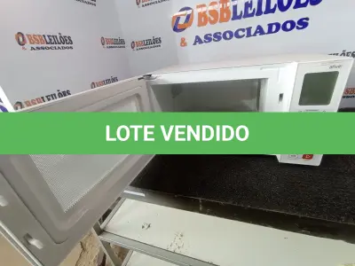 LOTE 094 -  01 MICRO-ONDAS MARCA BRASTEMP 127V (MICROWAVE). (NO ESTADO EM QUE SE ENCONTRA. SUJEITO A AVARIAS OCULTAS/VISÍVEIS.) AV9660J