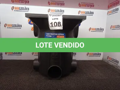 LOTE 108 - 01 CAIXA COLETORA DE ÁGUA PLUVIAL, MEDINDO 41CMX48CMX41CM MARCA METASUL. (NOVO) (NO ESTADO) ATENÇÃO! FAZER A VISITAÇÃO ANTES DE ARREMATAR, NÃO SABEMOS SE FUNCIONA. LEILÃO NÃO TEM GARANTIA E NEM DEVOLUÇÃO, SUJEITO A POSSÍVEIS AVARIAS VISÍVEIS/OCULTAS E/OU AUSÊNCIA DE COMPONENTES.