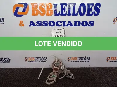 LOTE 280 - 06 ALGEMAS DE FERRO. (NO ESTADO) ATENÇÃO! FAZER A VISITAÇÃO ANTES DE ARREMATAR, NÃO SABEMOS SE FUNCIONA. LEILÃO NÃO TEM GARANTIA E NEM DEVOLUÇÃO, SUJEITO A POSSÍVEIS AVARIAS VISÍVEIS/OCULTAS E/OU AUSÊNCIA DE COMPONENTES.