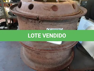 LOTE 248 - 02 RODAS DE FERRO P/CAMINHÃO. (NO ESTADO) ATENÇÃO! FAZER A VISITAÇÃO ANTES DE ARREMATAR, NÃO SABEMOS SE FUNCIONA. LEILÃO NÃO TEM GARANTIA E NEM DEVOLUÇÃO, SUJEITO A POSSÍVEIS AVARIAS VISÍVEIS/OCULTAS E/OU AUSÊNCIA DE COMPONENTES.