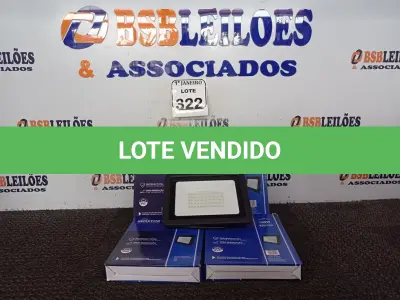 LOTE 322 - 05 REFLETORES DE LED AMBIENTE EXTERNO 100W CADA(NOVO). (NO ESTADO) ATENÇÃO! FAZER A VISITAÇÃO ANTES DE ARREMATAR, NÃO SABEMOS SE FUNCIONA. LEILÃO NÃO TEM GARANTIA E NEM DEVOLUÇÃO, SUJEITO A POSSÍVEIS AVARIAS VISÍVEIS/OCULTAS E/OU AUSÊNCIA DE COMPONENTES.