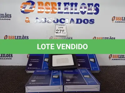 LOTE 275 - 05 REFLETORES DE LED AMBIENTE EXTERNO 100W CADA(NOVO). (NO ESTADO) ATENÇÃO! FAZER A VISITAÇÃO ANTES DE ARREMATAR, NÃO SABEMOS SE FUNCIONA. LEILÃO NÃO TEM GARANTIA E NEM DEVOLUÇÃO, SUJEITO A POSSÍVEIS AVARIAS VISÍVEIS/OCULTAS E/OU AUSÊNCIA DE COMPONENTES.