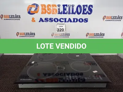 LOTE 320 - 01 FOGÃO DE INDUÇÃO 04 BOCAS MARCA ELECTROLUX. (NO ESTADO) ATENÇÃO! FAZER A VISITAÇÃO ANTES DE ARREMATAR, NÃO SABEMOS SE FUNCIONA. LEILÃO NÃO TEM GARANTIA E NEM DEVOLUÇÃO, SUJEITO A POSSÍVEIS AVARIAS VISÍVEIS/OCULTAS E/OU AUSÊNCIA DE COMPONENTES.